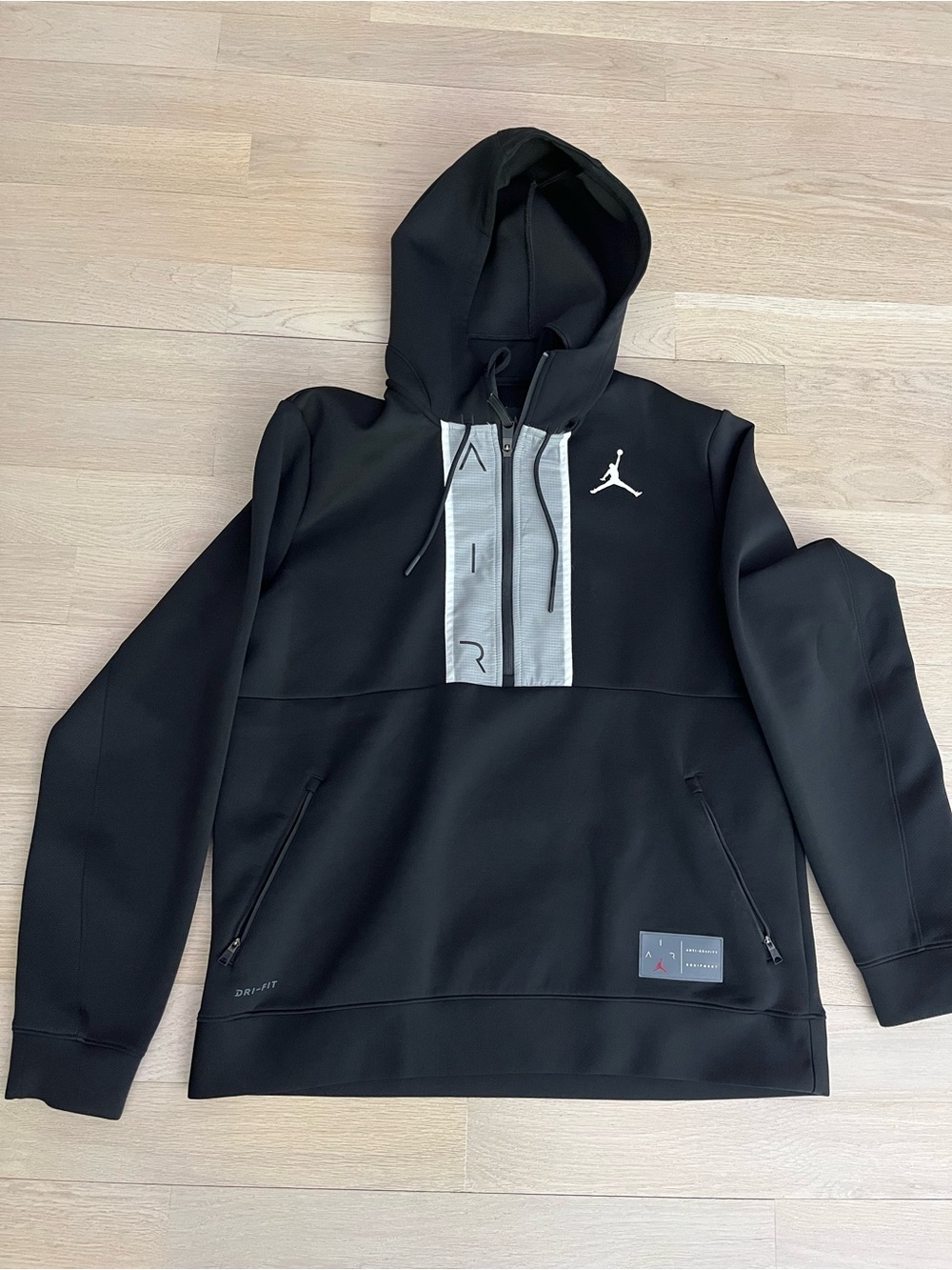 Nike Air Jordan Anti-Gravity Equipment Black Hooded Dri-Fit Jacket